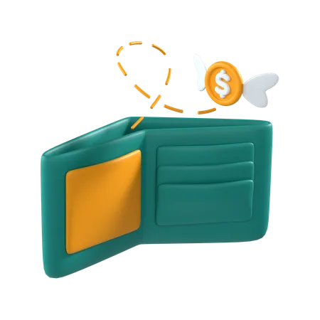 Empty Wallet  3D Icon