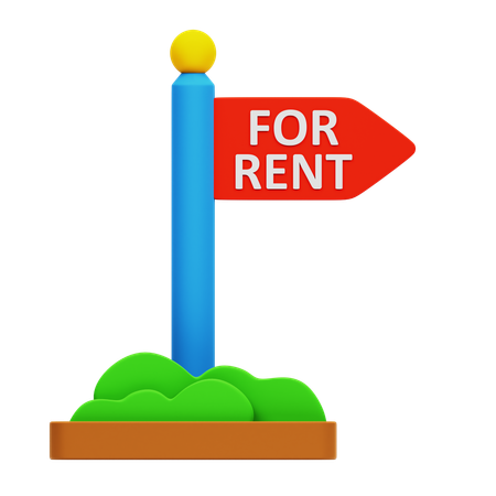 En renta  3D Icon