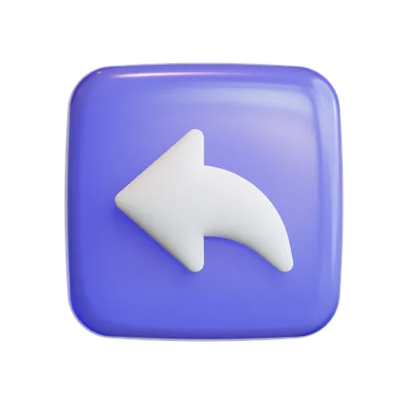 En arrière  3D Icon