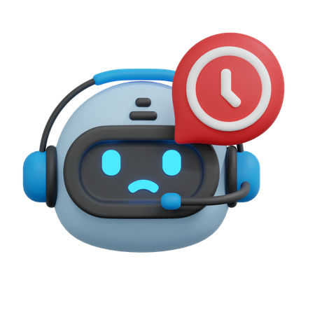 Chatbot en attente  3D Icon