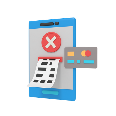 En cajero automático móvil está mal  3D Icon