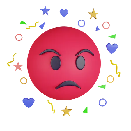 Emoji en colère  3D Icon