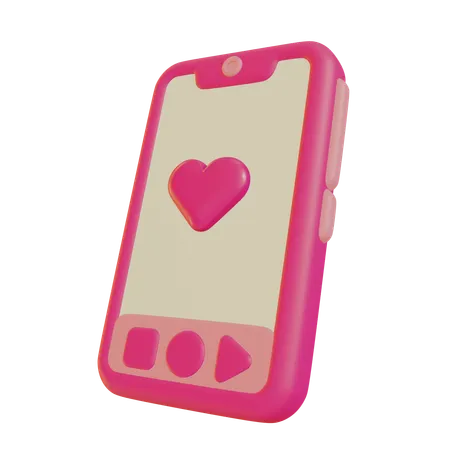 L'amour en ligne  3D Icon