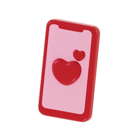 L'amour en ligne  3D Icon