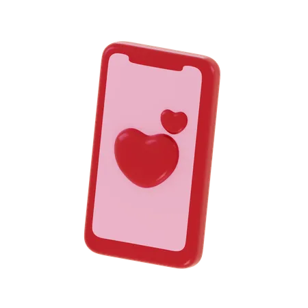 L'amour en ligne  3D Icon