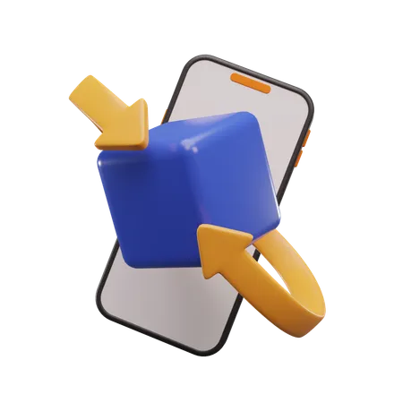 Boîte de messagerie en ligne  3D Icon