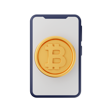 Bitcoin en ligne  3D Icon