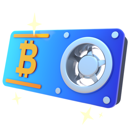 Bitcoin en ligne  3D Icon