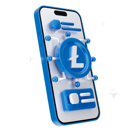 Linecoin en ligne  3D Icon