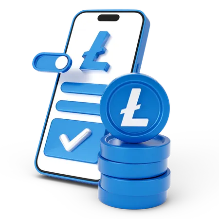 Linecoin en ligne  3D Icon