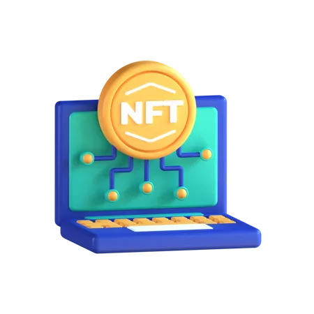 NFT en ligne  3D Icon