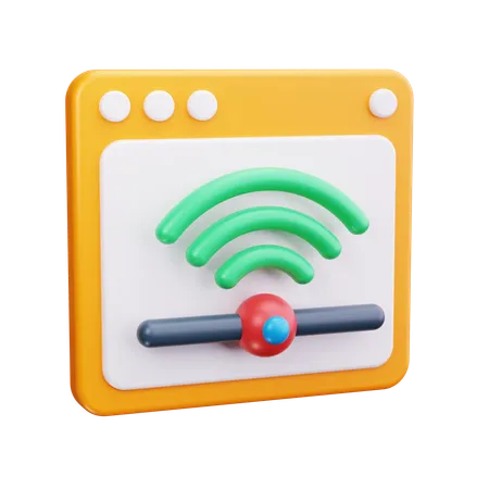 Wi-Fi en ligne  3D Icon