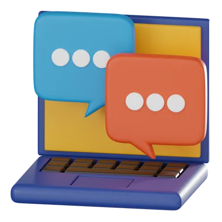 Chat en línea  3D Icon