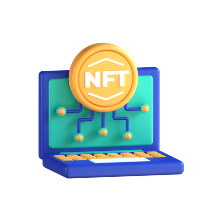 Nft en línea  3D Icon