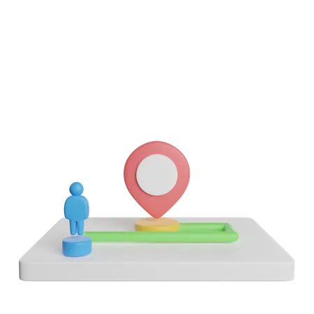 En chemin  3D Icon