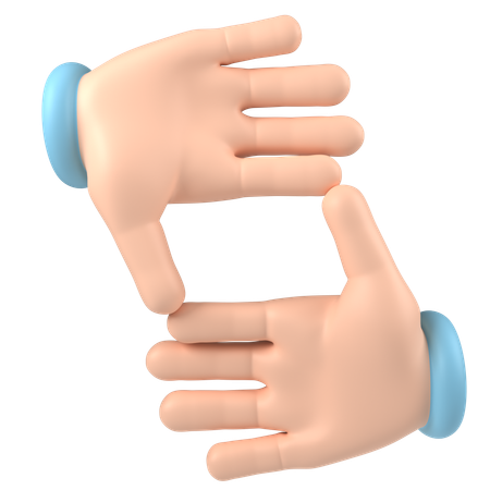 Encadrer les mains  3D Icon