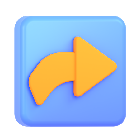 Avançar  3D Icon