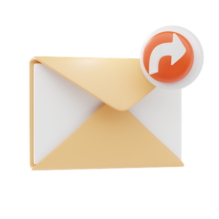 Encaminhar e-mail  3D Icon