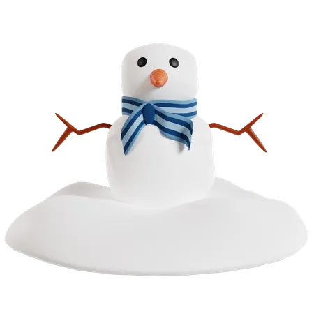 Encantador boneco de neve de inverno  3D Icon