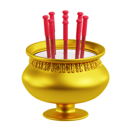 Pot d'encens  3D Icon