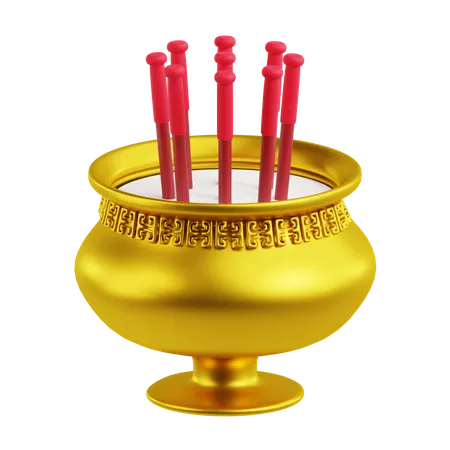 Pot d'encens  3D Icon