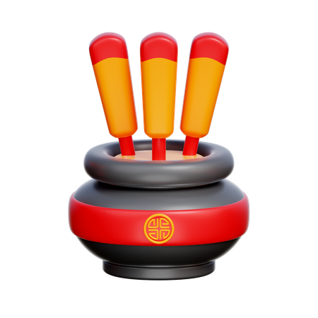 Pot d'encens  3D Icon