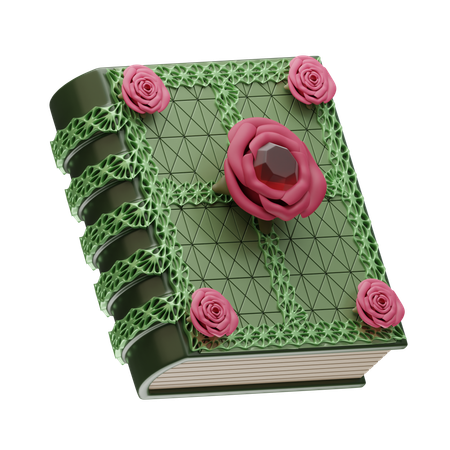 Enchanted Rose Codex  3D Icon