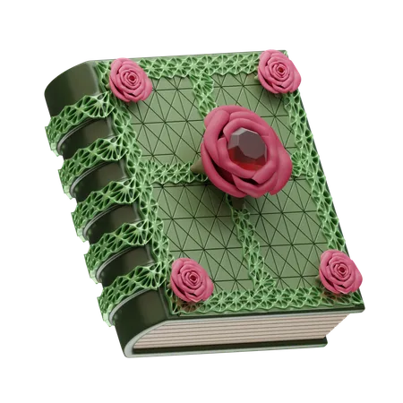 Enchanted Rose Codex  3D Icon