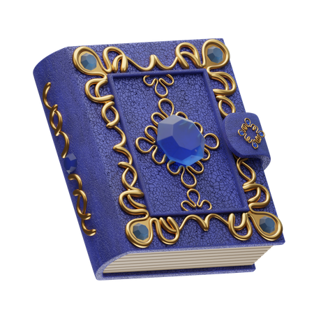 魔法のサファイアの書  3D Icon