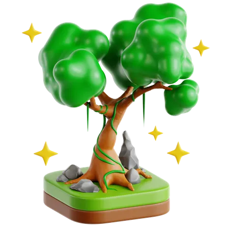 Enchanted Tree  3D Icon