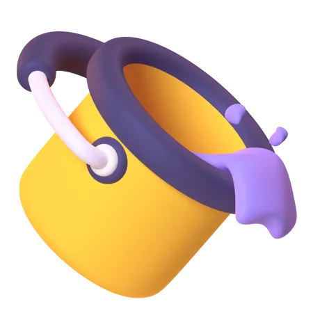 Encher balde  3D Icon