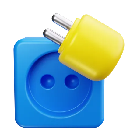 Enchufe  3D Icon