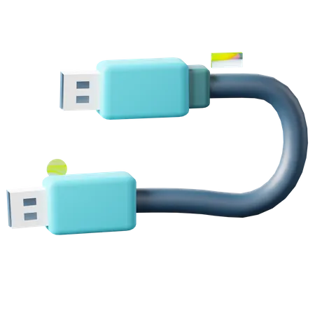 Enchufe usb  3D Icon