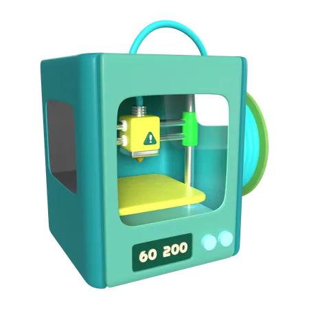 This Is Enclosed 3 D Printer 3 D Render Illustration Icon It Comes As A High Resolution PNG File Isolated On A Transparent Background The Available 3 D Model File Formats Include BLEND OBJ FBX And GLTF 3D Icon