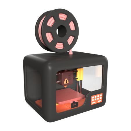 Enclosed 3 D Printer  3D Icon