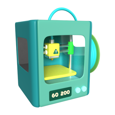 Enclosed 3 D Printer  3D Icon