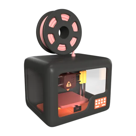 Enclosed 3 D Printer  3D Icon