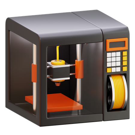 Enclosed Printer  3D Icon