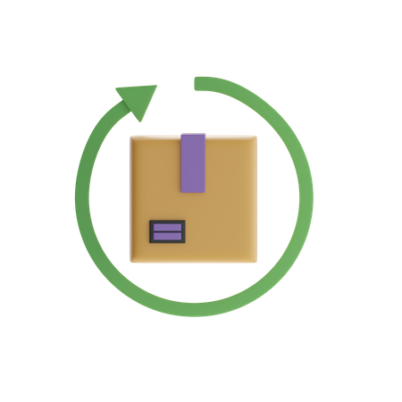Encomenda de devolução  3D Icon