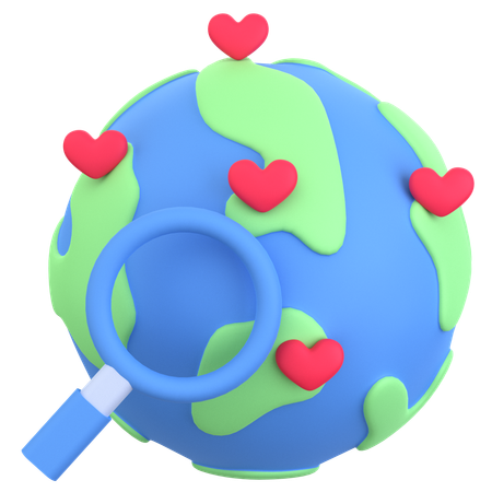 Encontrar o amor on-line  3D Icon