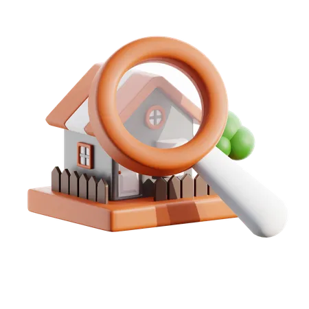 Encontrar casa  3D Icon