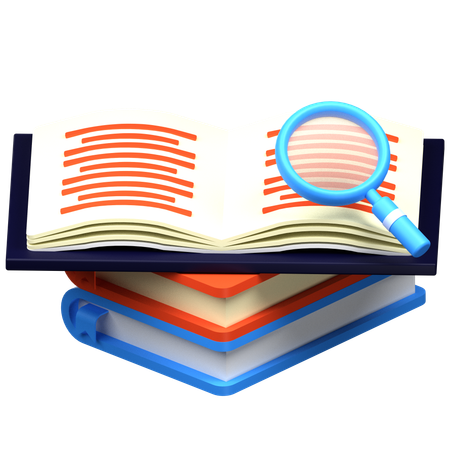 Encontrando livro  3D Icon