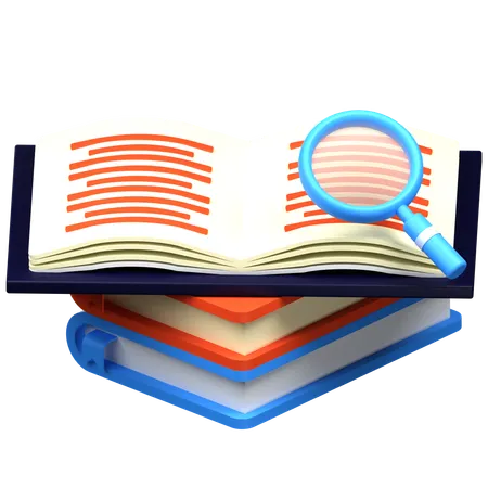 Encontrando livro  3D Icon