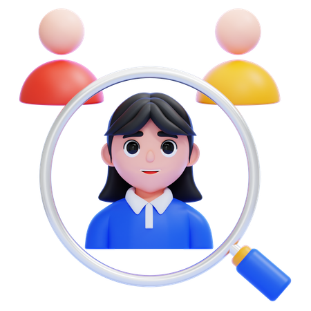 Encontrar amigos  3D Icon