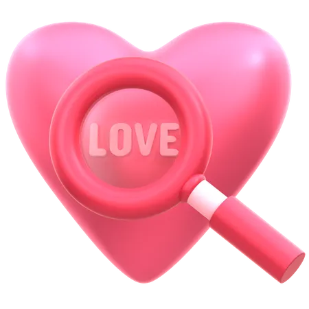 Precioso Conjunto De Iconos 3 D Del Dia De San Valentin Sobre Como Encontrar El Amor 3D Icon