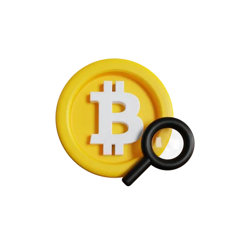 Encontrar bitcoins  3D Icon