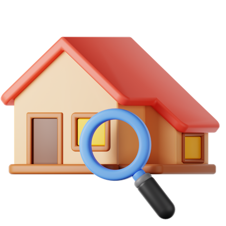 Encontrar casa  3D Icon