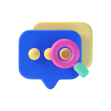 Encontrar bate-papo  3D Icon