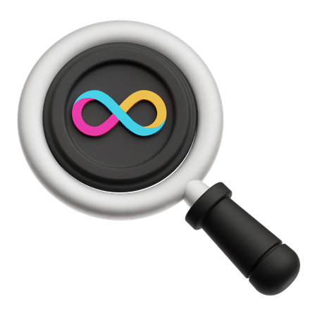 Encontrar computadora con internet  3D Icon
