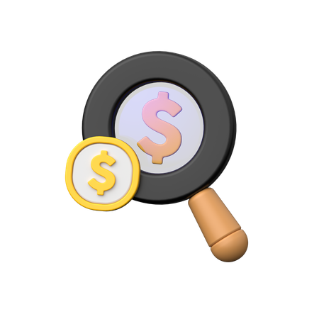Encontrar dinero  3D Icon